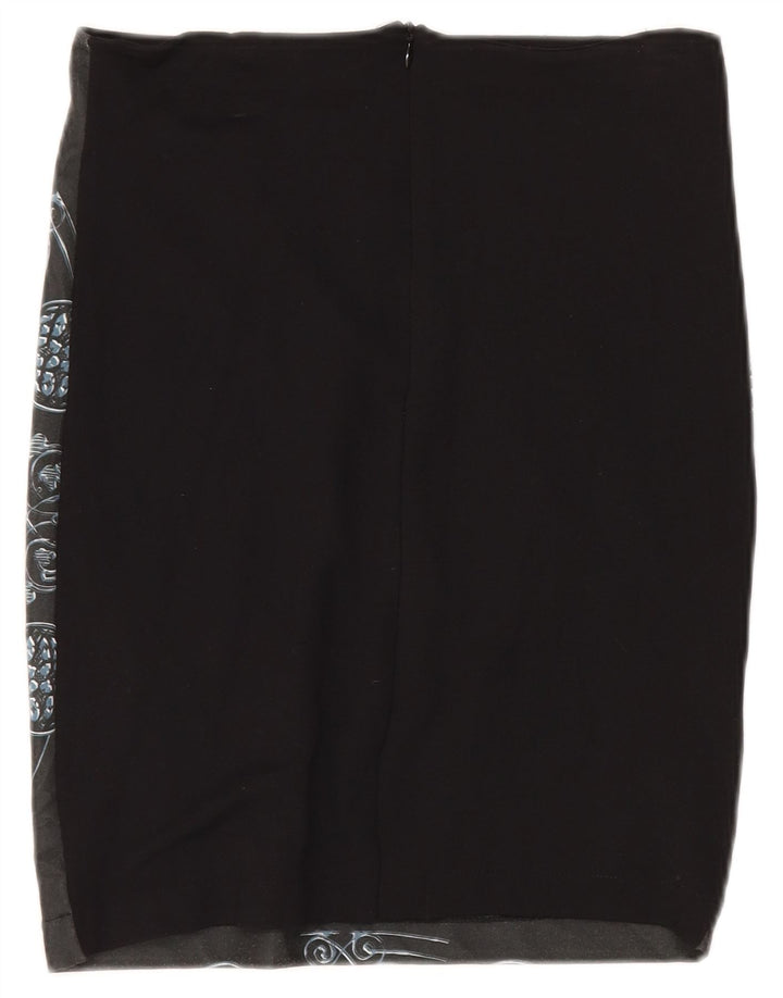 Falda Lápiz Desigual Mujer Mediana W30 Azul Marino Paisley