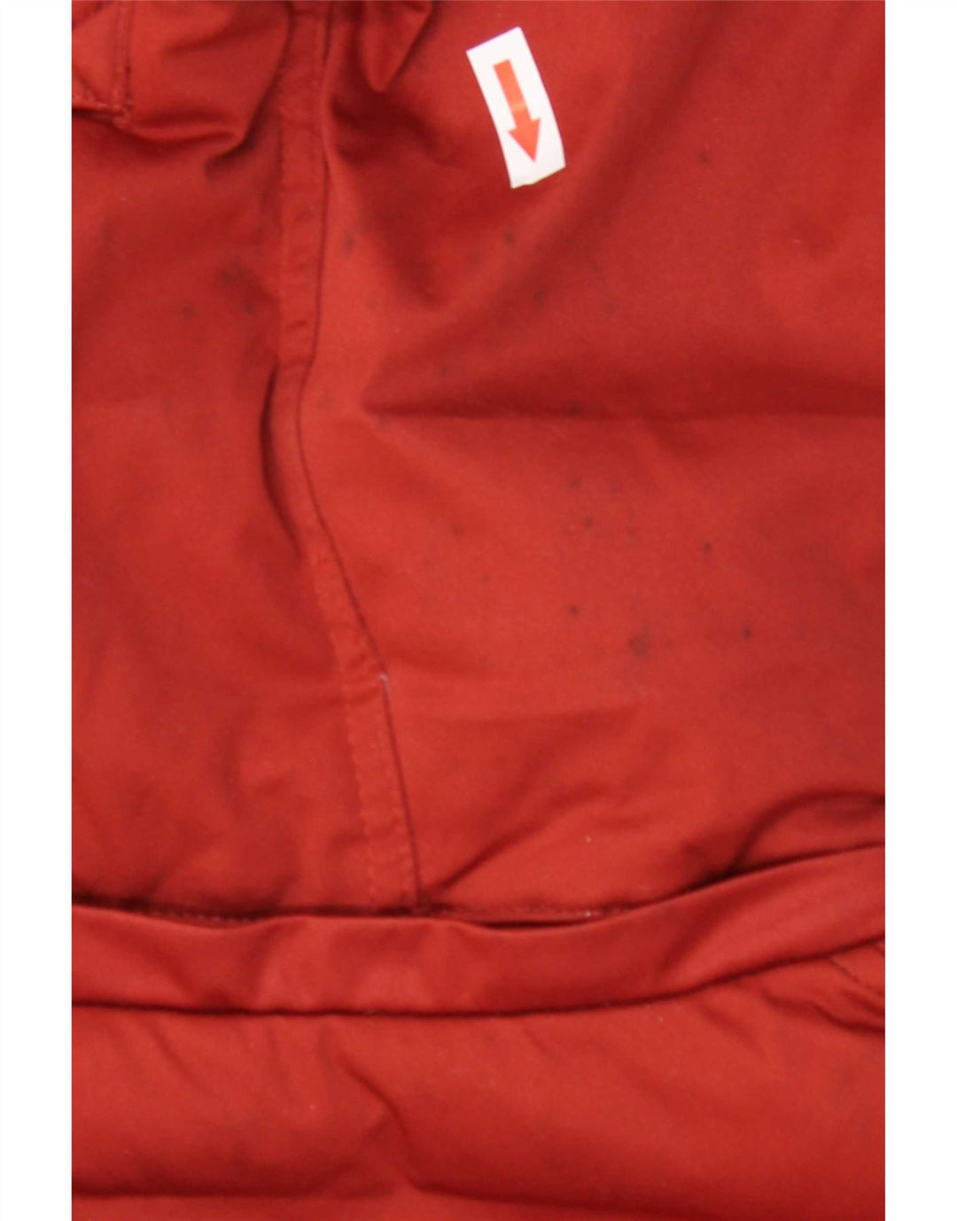 Zara Mens Chaqueta Acolchada Corta Con Capucha UK 40 Mediano Rojo Poliéster