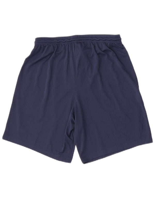 Nike Pantalones cortos deportivos Dri Fit Slim Fit para hombre, tamaño grande, poliéster azul marino