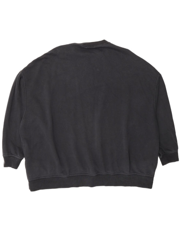 Nike - Sudadera extragrande para mujer, talla 40, XL, algodón negro