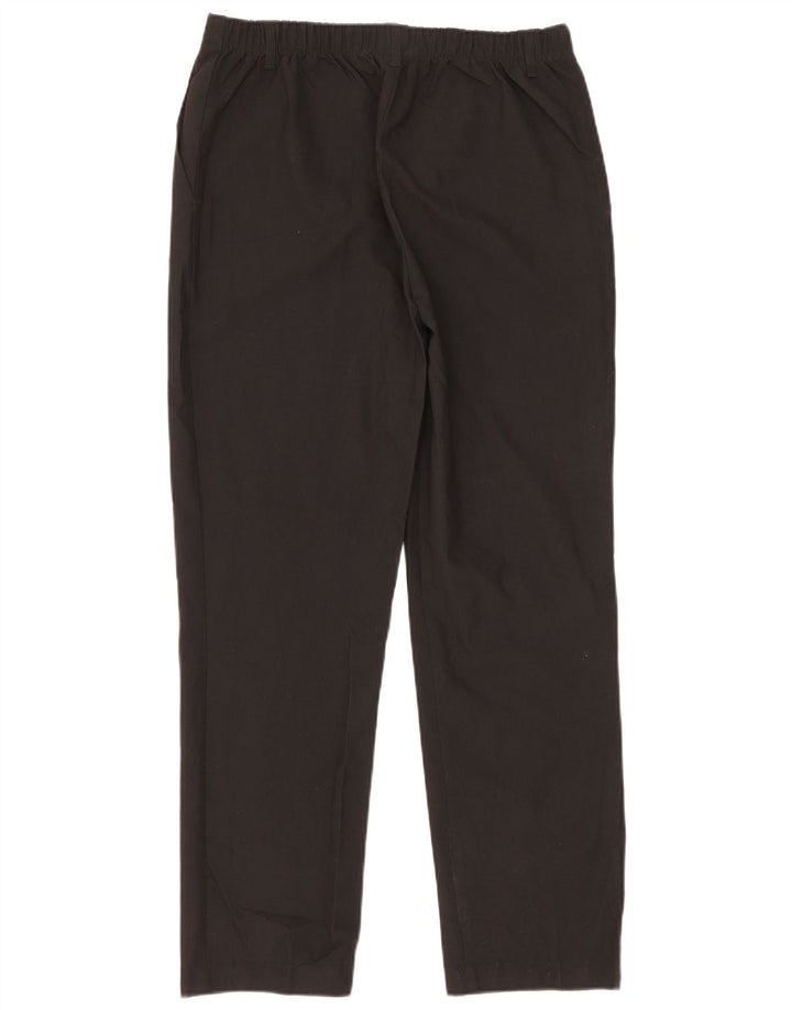 Marks & Spencer Pantalones de traje ajustados para niños 15-16 años W32 L30 Poliéster negro