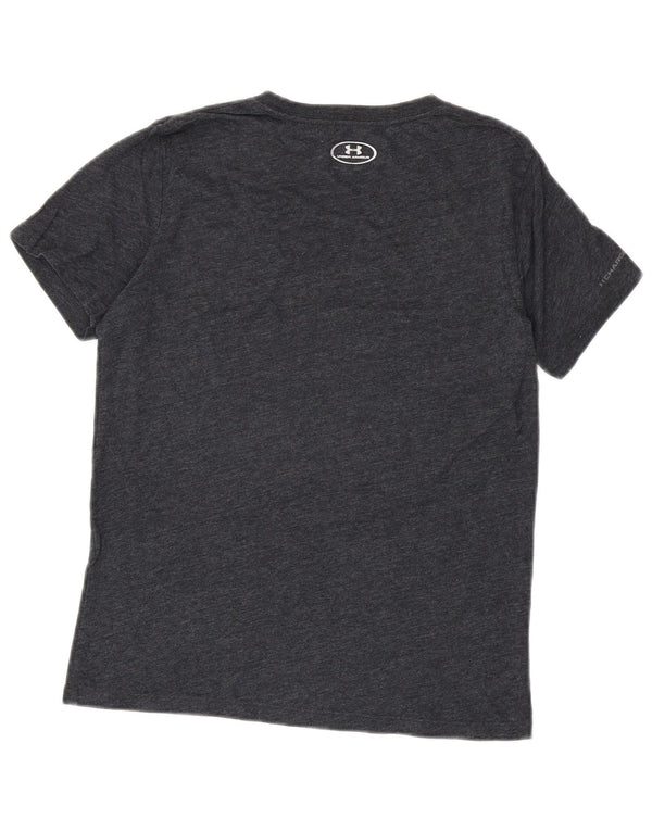 Under Armour Mujer Heat Gear Graphic Camiseta Top UK 10 Small Gris