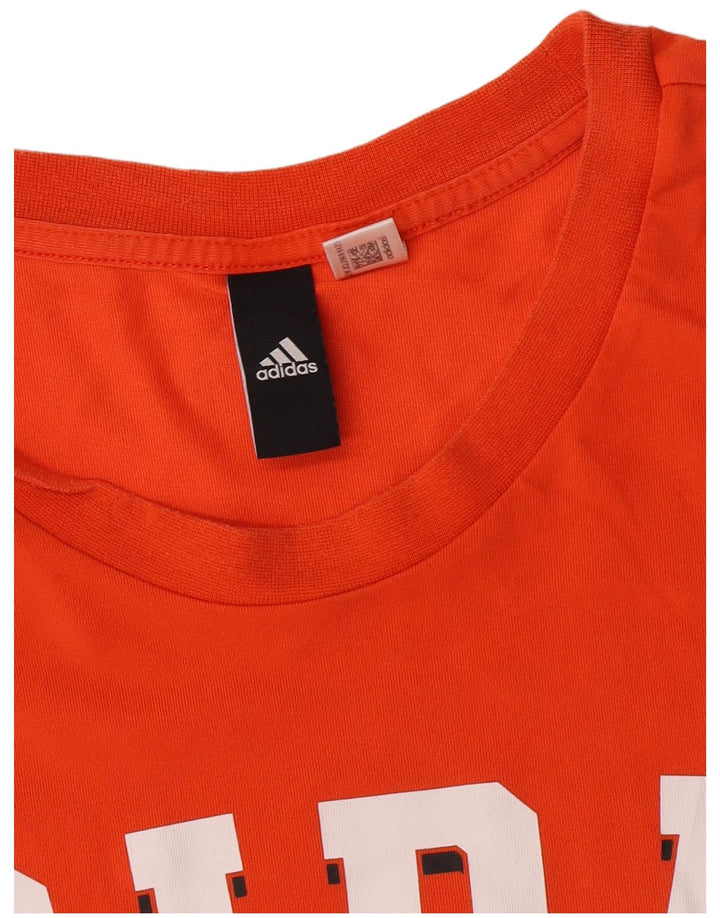 Adidas Camiseta gráfica para hombre Top 2XL Naranja