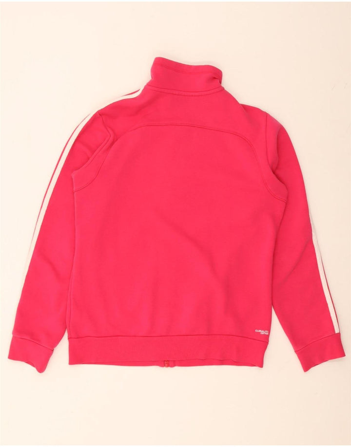 Adidas - Chaqueta de chándal para mujer, talla 12/14, algodón rosa medio