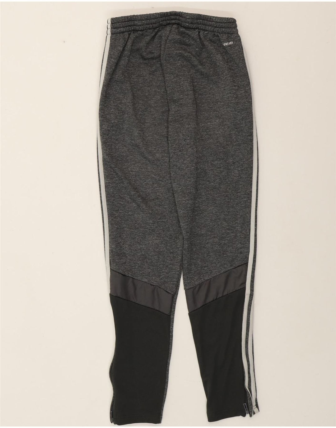 ADIDAS Mujer Aeroready Chándal Pantalones UK 8 Pequeño Gris Colorblock