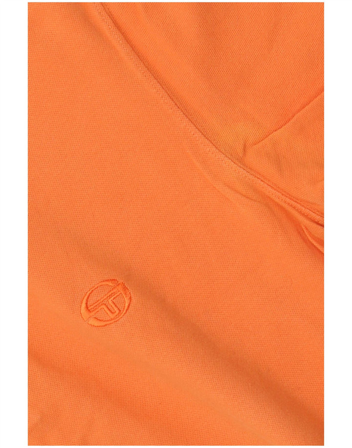 SERGIO TACCHINI Polo para hombre IT 48 Small Naranja Algodón