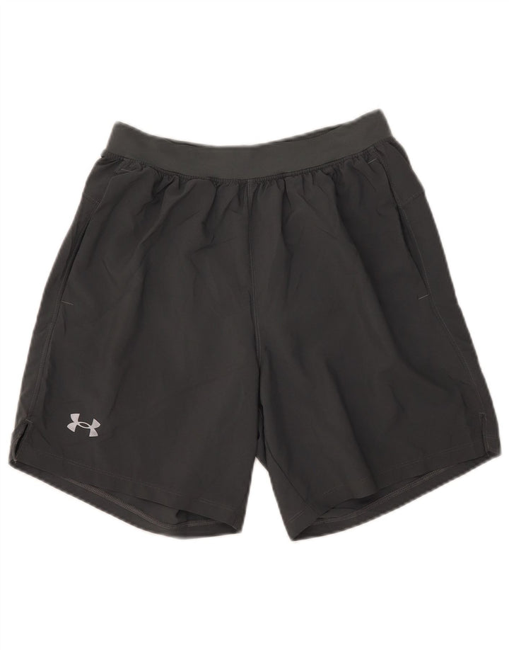 Under Armour Pantalones cortos deportivos para mujer UK 40 Poliéster gris medio
