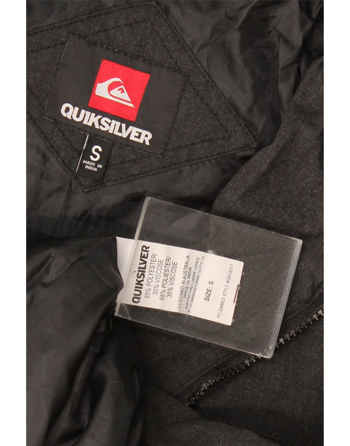 QUIKSILVER Chaqueta Bomber Militar para Hombre UK 36 Small Gris Poliéster