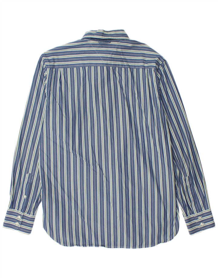 Camisa Tommy Hilfiger Hombre Algodón Rayas Azul Medio