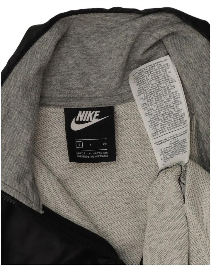 Nike Mujer Oversize Crop Sudadera Jumper UK 10 Small Gris Colorblock