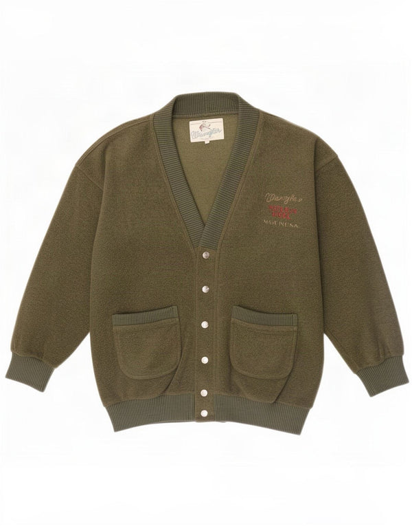 Suéter tipo cárdigan para hombre Wrangler Poliéster verde medio