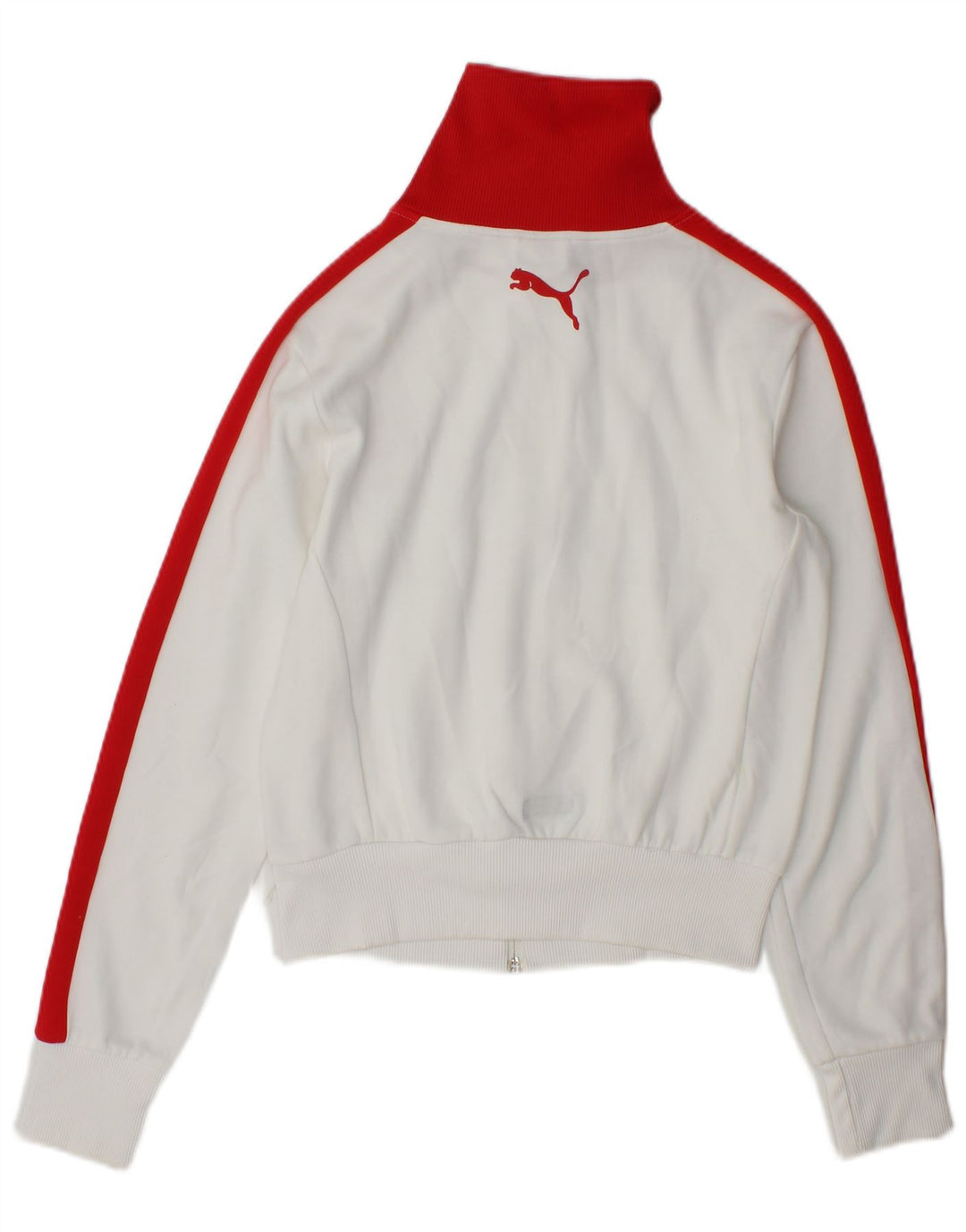 Puma Chaqueta de chándal para mujer UK 10 Small White Colourblock