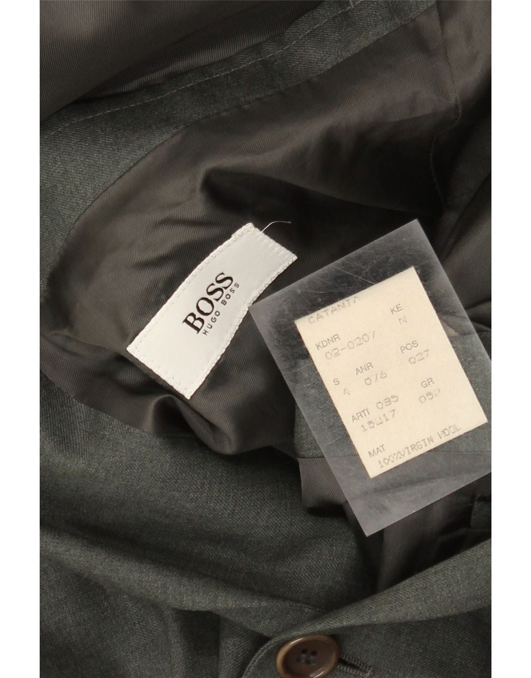 Hugo Boss Chaqueta tipo blazer de 2 botones para hombre EU 52 XL Lana gris