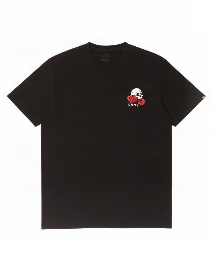 Vans - Camiseta gráfica para hombre, talla grande, algodón negro
