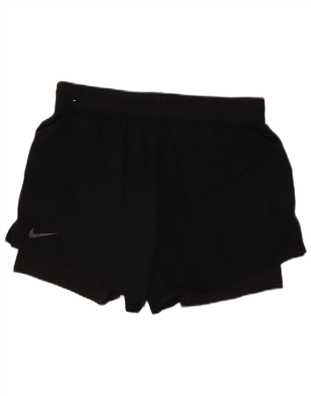 Nike - Pantalones cortos deportivos Dri Fit para mujer, talla M, nailon negro