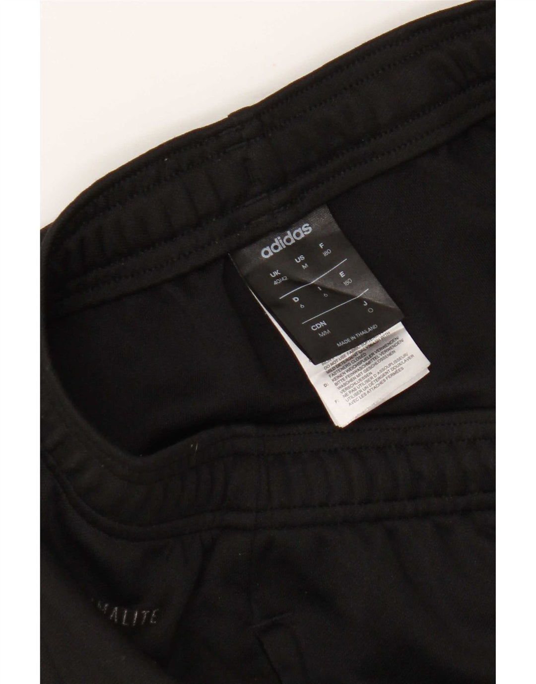 Adidas Mens Climalite Chándal Pantalones UK 40/42 Mediano Negro Poliéster