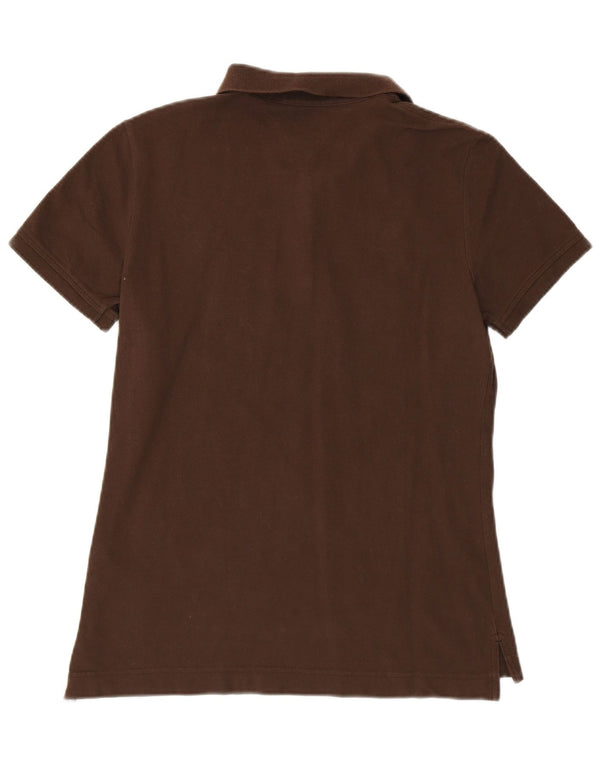 TOMMY HILFIGER Polo de ajuste clásico para mujer UK 42 Algodón marrón medio