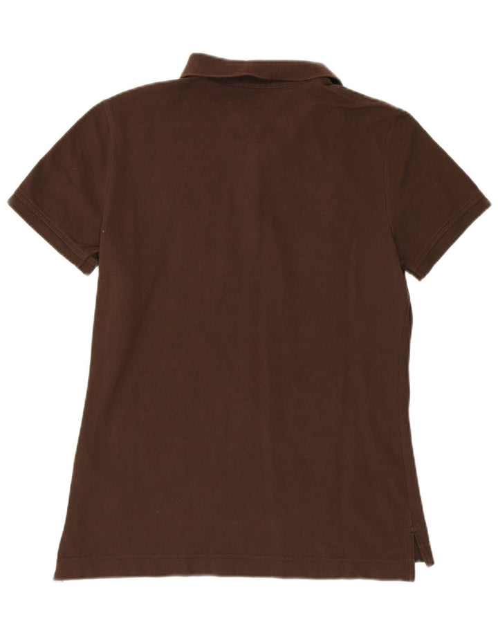 TOMMY HILFIGER Polo de ajuste clásico para mujer UK 42 Algodón marrón medio
