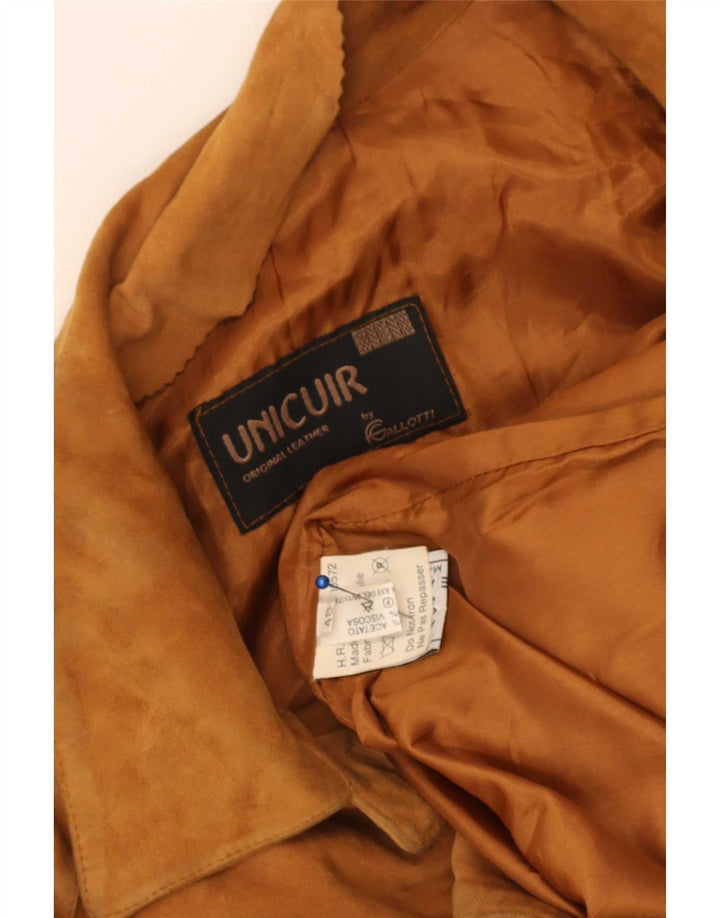 Gallotti Chaqueta de ante para mujer IT 48 XL Cuero beige