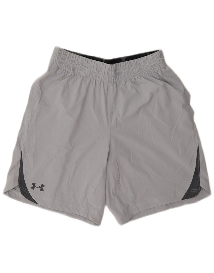 Under Armour Shorts deportivos con estampado gráfico para hombre Poliéster con bloques de color gris pequeño