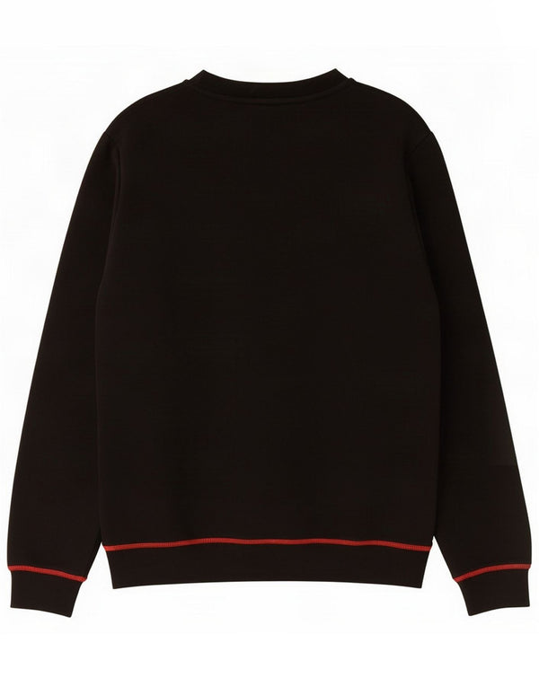 Pyrex Sudadera con gráfico para hombre Jumper Medium Black Cotton