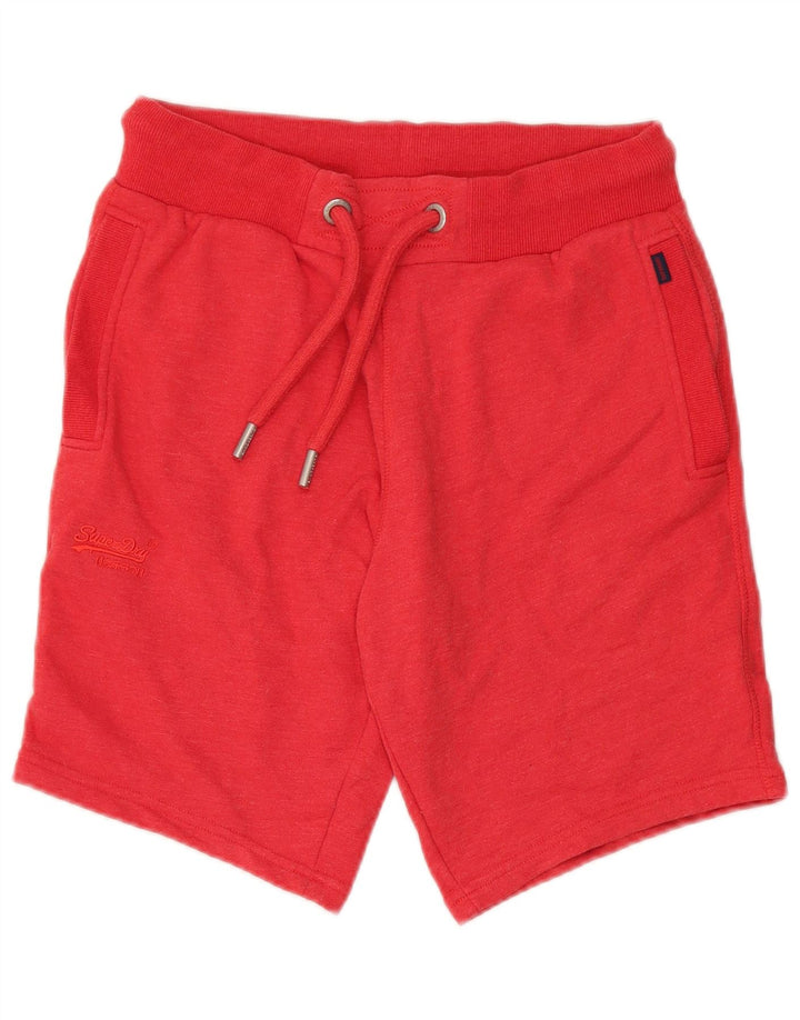 Superdry Shorts deportivos para hombre de algodón rojo mediano
