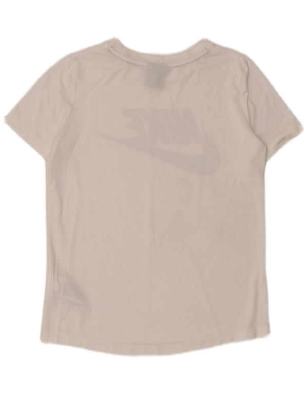 Nike - Camiseta gráfica para hombre, talla pequeña, poliéster blanco