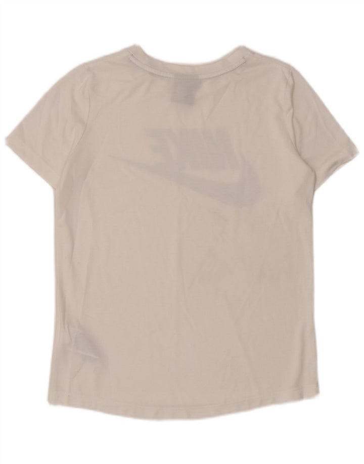 Nike - Camiseta gráfica para hombre, talla pequeña, poliéster blanco
