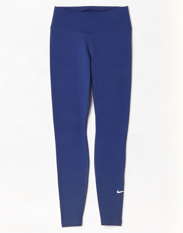 Nike Leggings para mujer UK 8 Small Azul marino Poliéster