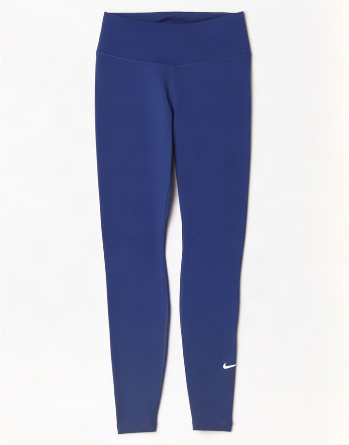 Nike Leggings para mujer UK 8 Small Azul marino Poliéster