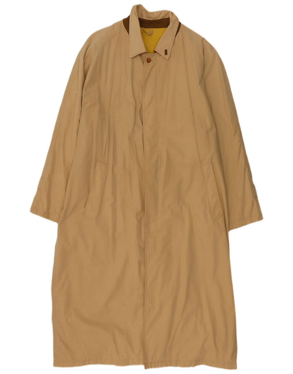 Vintage hombres suelto ajuste abrigo Reino Unido 44 2XL Beige