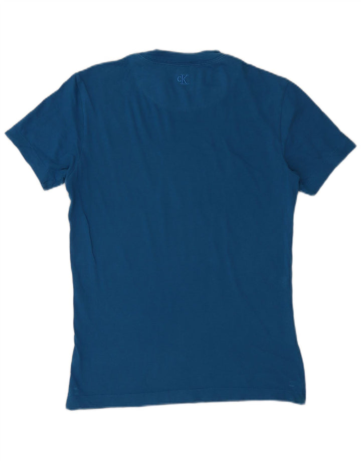 Calvin Klein Jeans - Camiseta gráfica para hombre, color azul pequeño