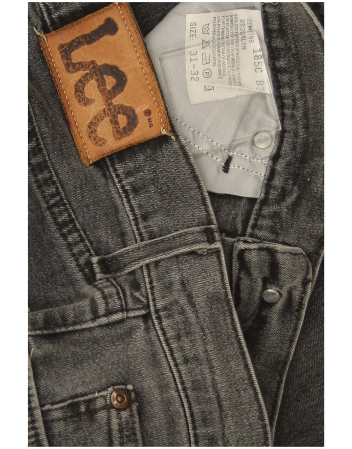 LEE Vaqueros rectos Brooklyn para hombre W31 L32 Algodón gris