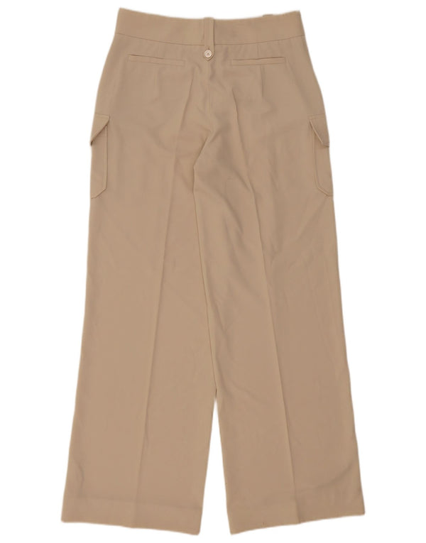 Les Copains Pantalones Cargo De Cintura Alta Para Mujer IT 42 Medium W32 L32 Beige