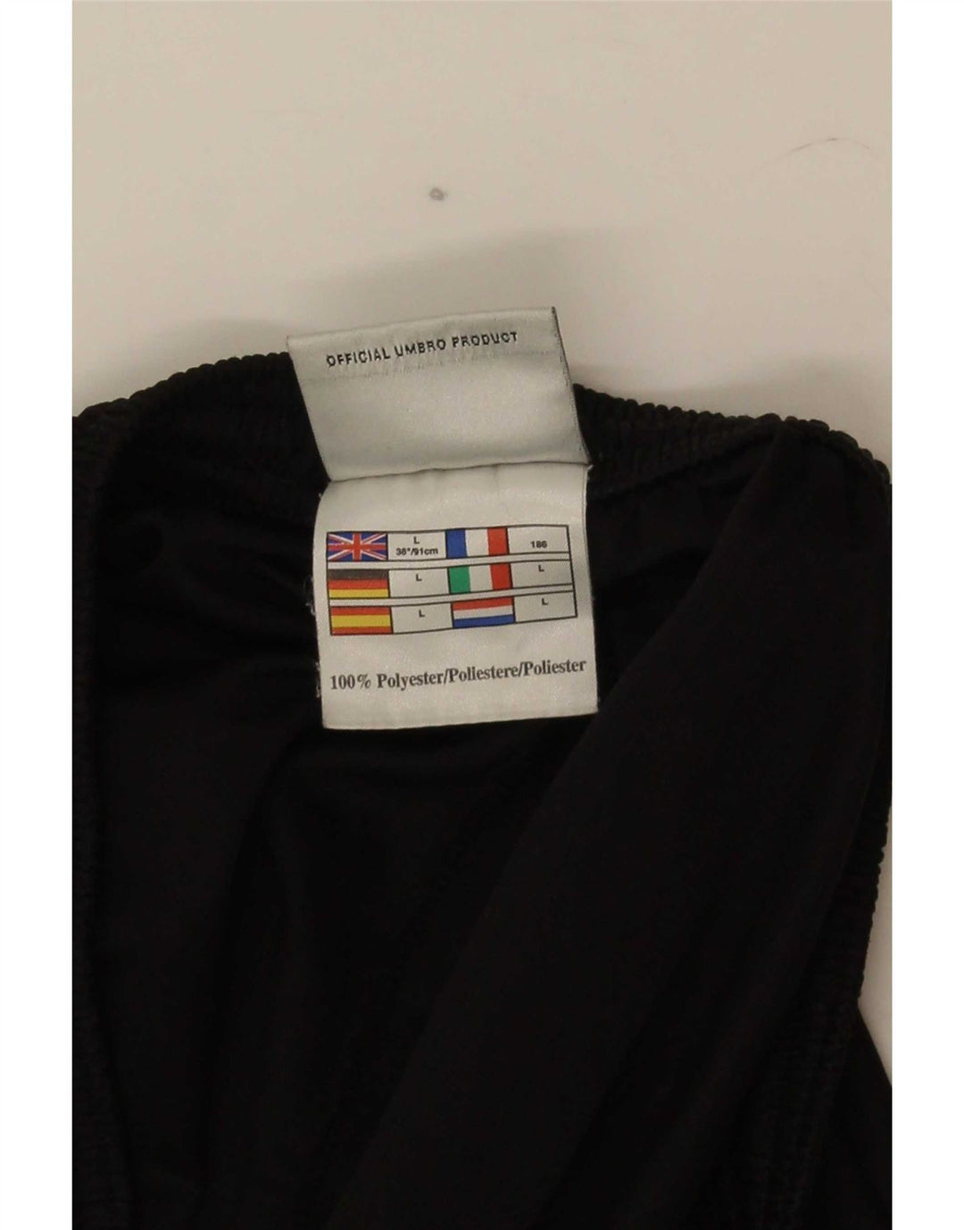 Pantalones cortos deportivos Umbro para hombre poliéster negro grande