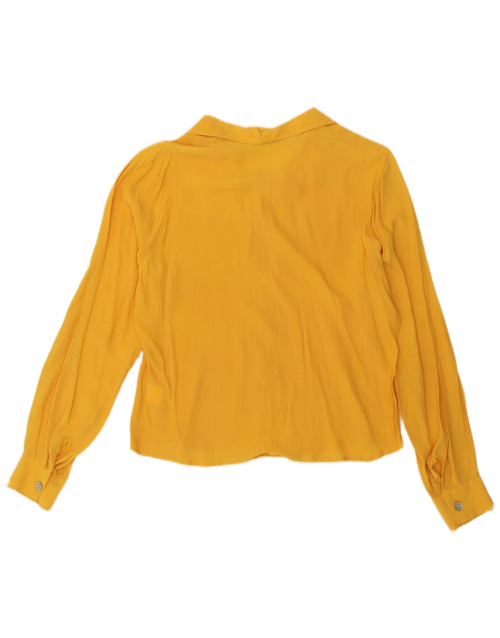 Marcello Cioni Blusa para mujer IT 46 Large Acetato amarillo