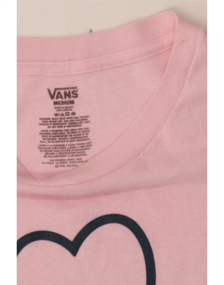 VANS Mens Graphic T-Shirt Top Medium Pink Cotton Vintage Vans and Second-Hand Vans from Messina Hembry 