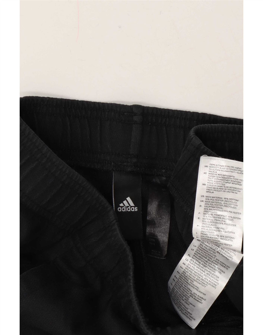 Adidas Pantalones cortos deportivos gráficos para hombre Algodón negro mediano
