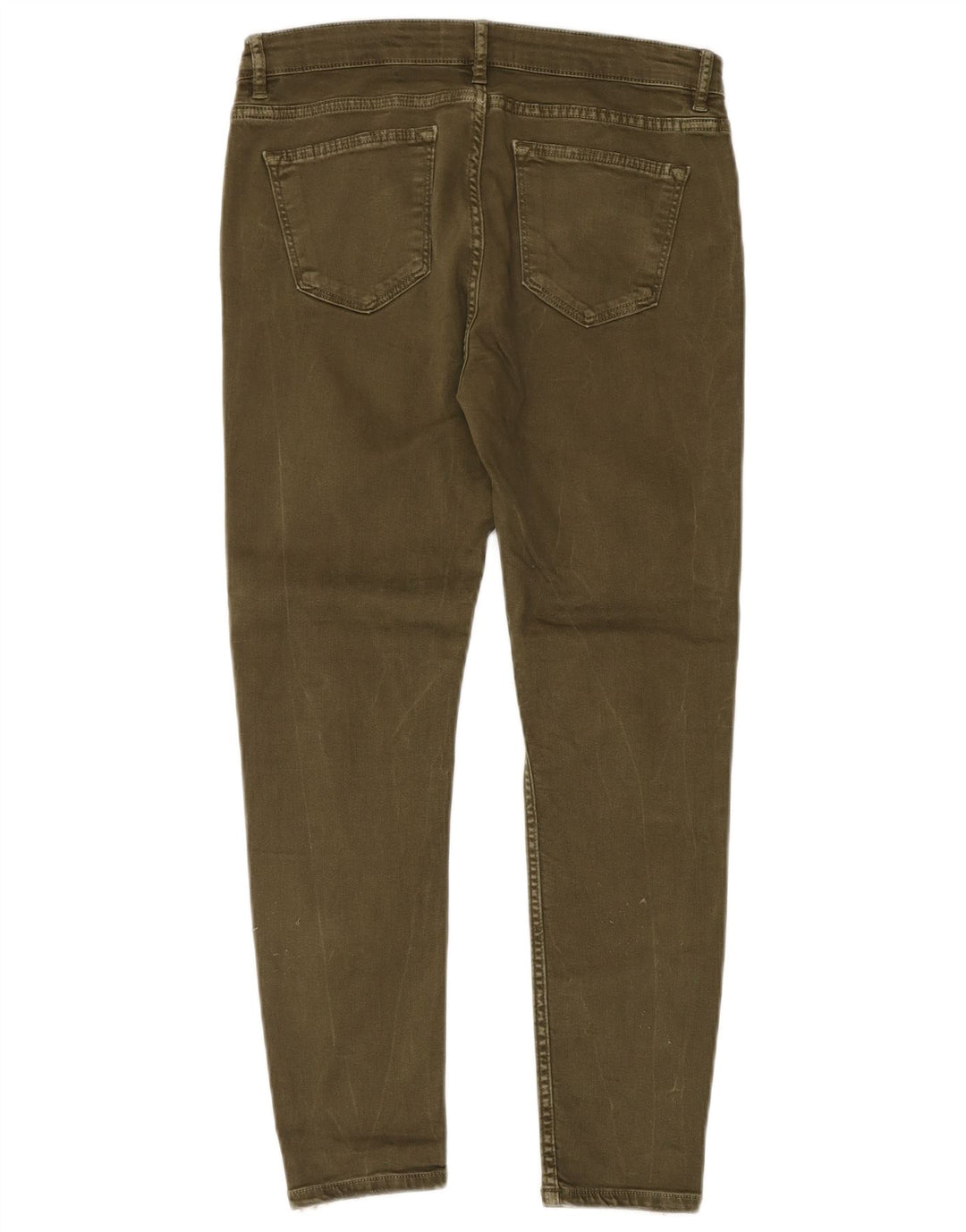 Zara Jeans Slim para Mujer EU 40 Medium W30 L27 Caqui Colorblock
