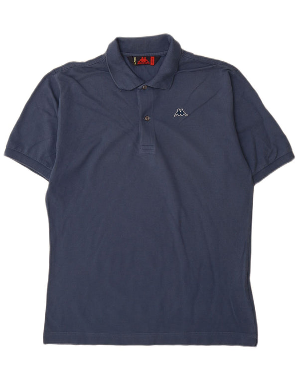 Polo Kappa Hombre Algodón Azul Marino Mediano