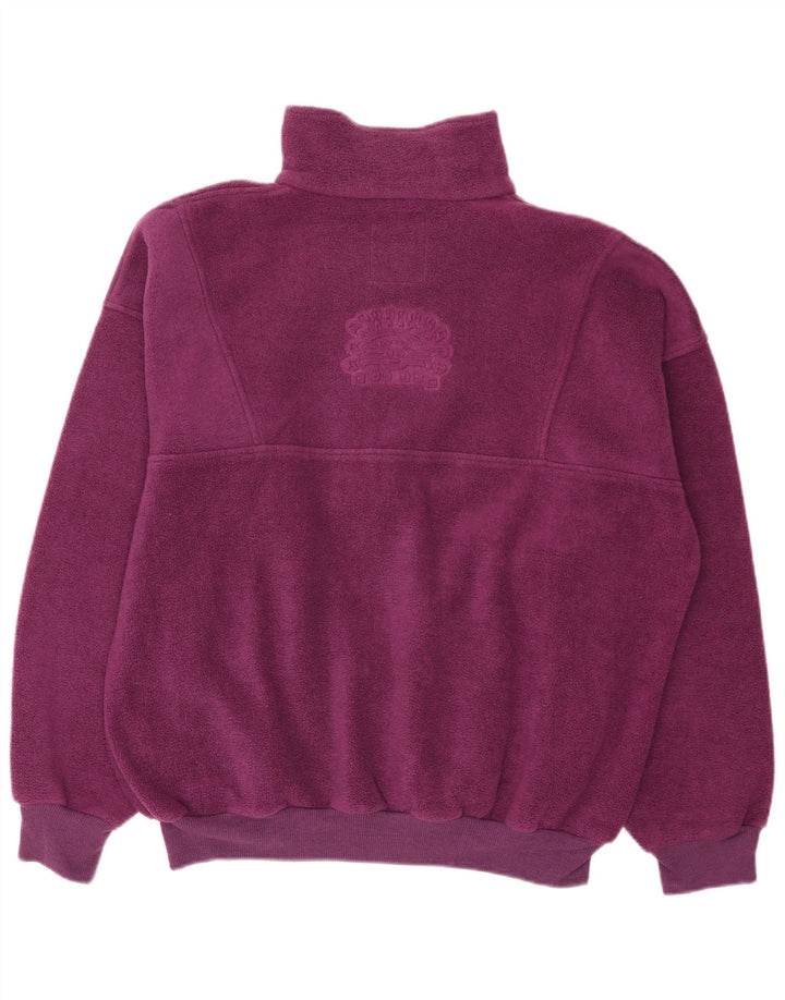 Vintage mujer chaqueta de lana de gran tamaño Reino Unido 16 púrpura grande