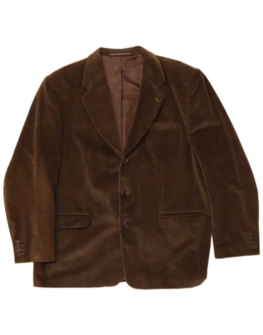 Canda Chaqueta Blazer de Pana con 3 Botones para Hombre UK 58 4XL Algodón Verde