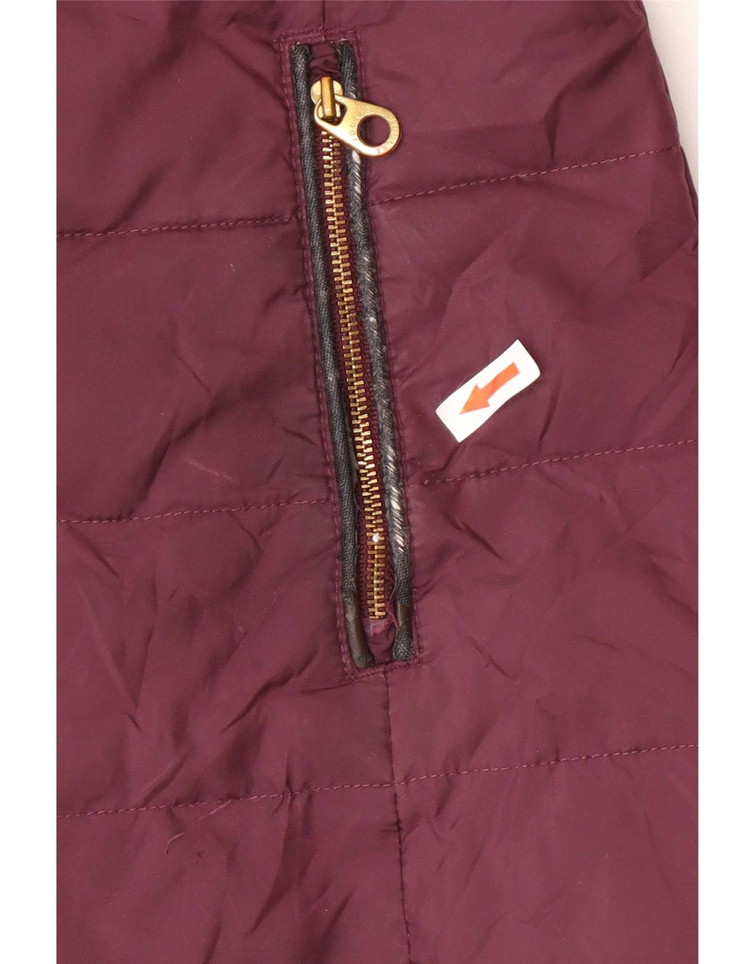 Joules Abrigo acolchado con capucha para mujer UK 8 Small Poliéster burdeos