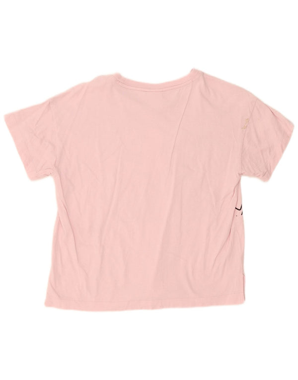 Champion Camiseta gráfica para mujer Top UK 44 Large Pink Cotton