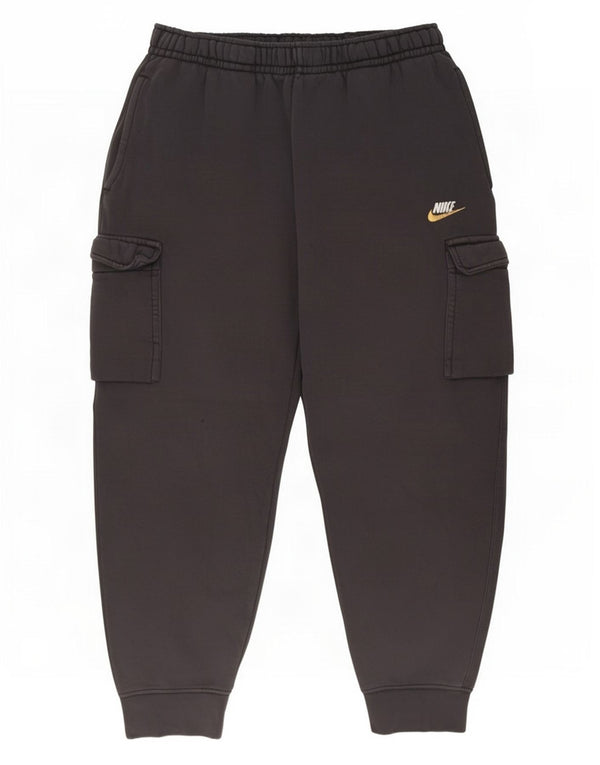 Nike Mens Cargo Tracksuit Trousers Joggers Large Black Cotton