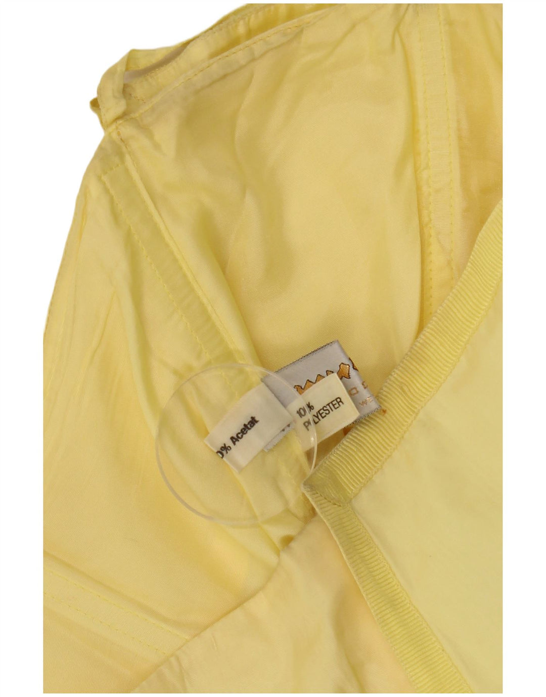Vestido Murek Mujer Asimétrico Sin Tirantes EU 38 Acetato Amarillo Medio