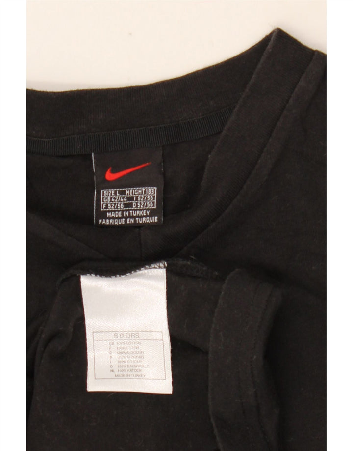 Nike - Camiseta para hombre, talla 42/44, talla grande, algodón negro