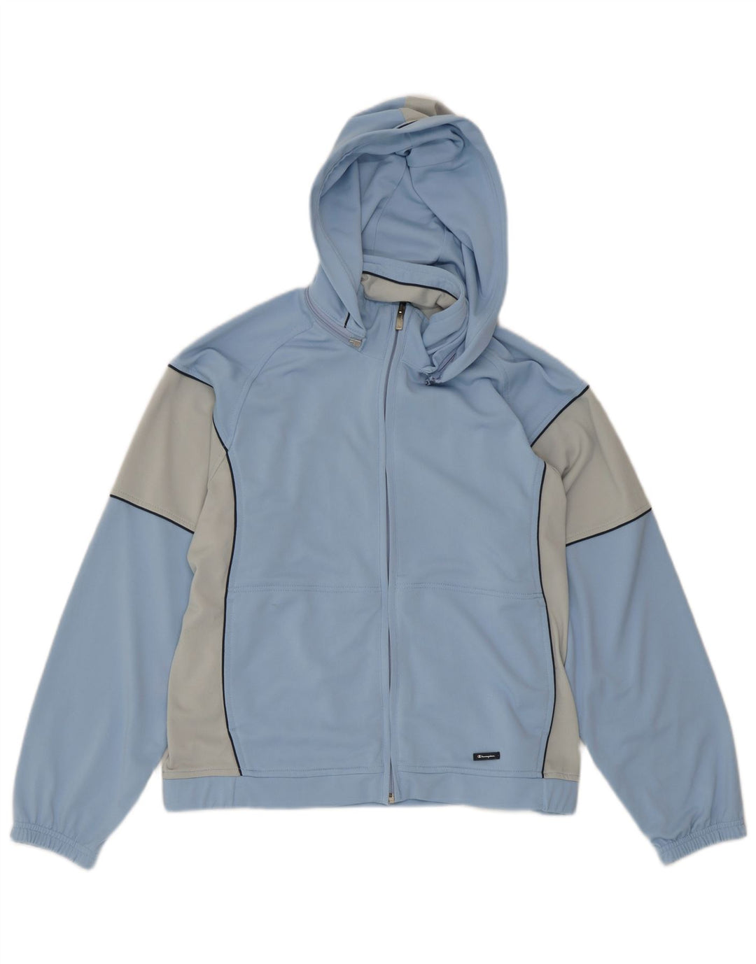 Champion Chaqueta De Chándal Con Capucha Para Hombre Poliéster Color Block Azul Medio