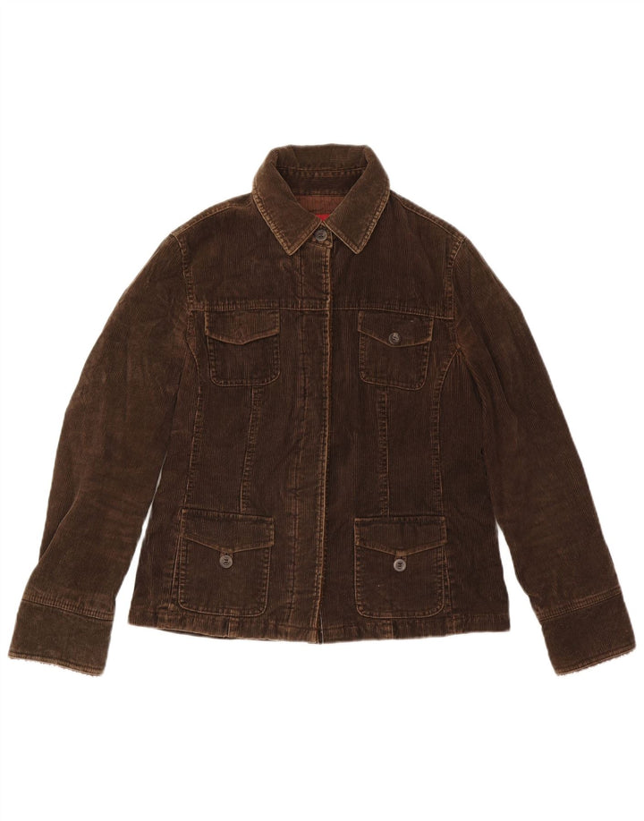 MONSOON Chaqueta de pana para mujer UK 10 Small Brown Cotton