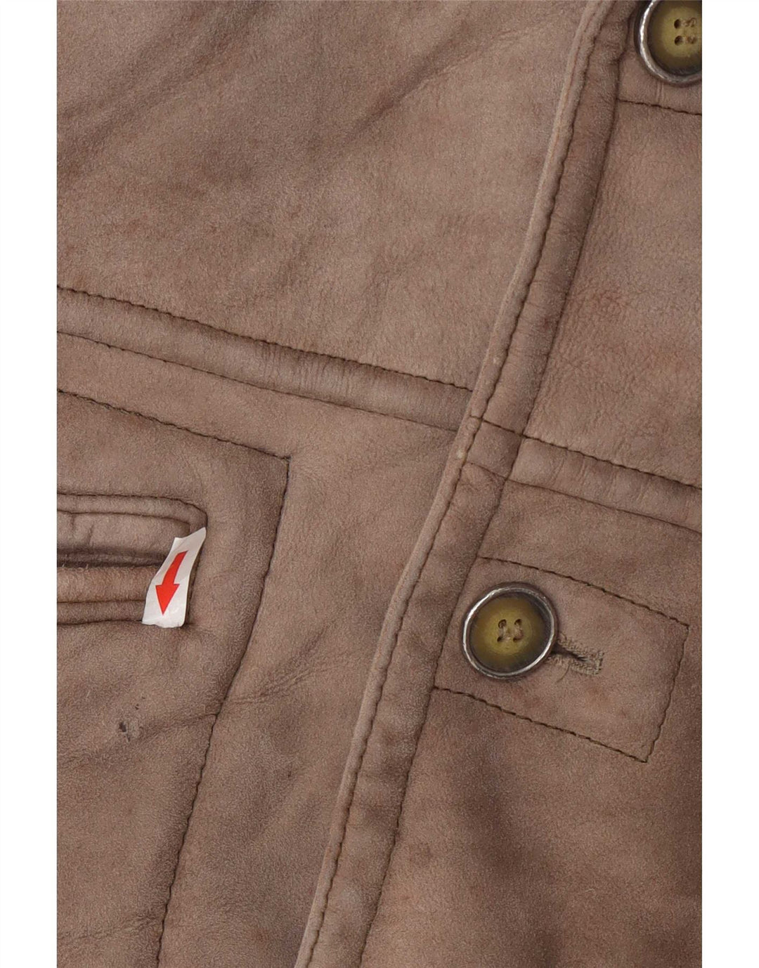 Emme Abrigo de piel de oveja para hombre ES 36 Small Grey Colourblock